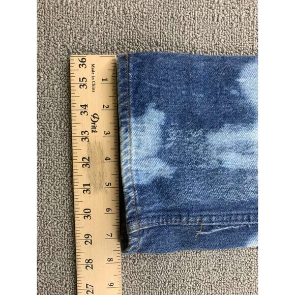 Vintage Levis Jeans Women 26x32 Student Fit High Rise Straight Leg Custom Bleach - Picture 5 of 11